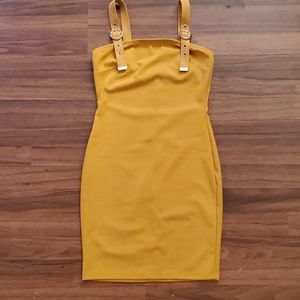 YELLLOW BODYCON DRESS